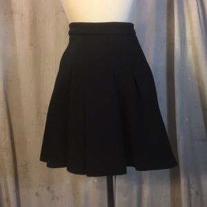 T by Alexander Wang neoprene pleated skirt